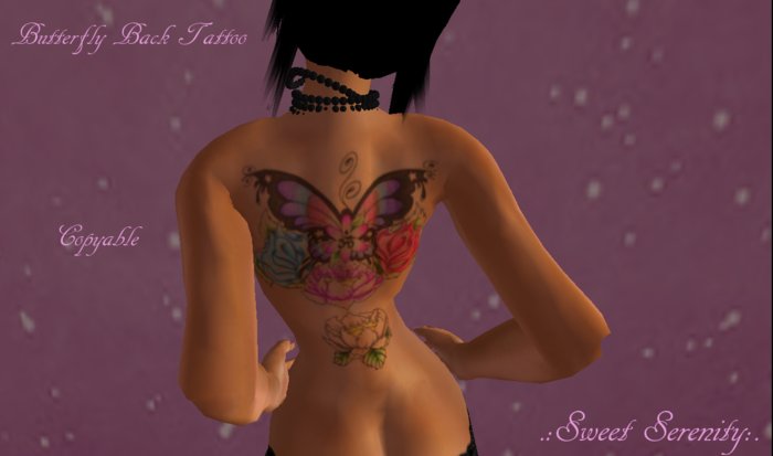 .:Sweet Serenity:. Butterfly Back Tatt.