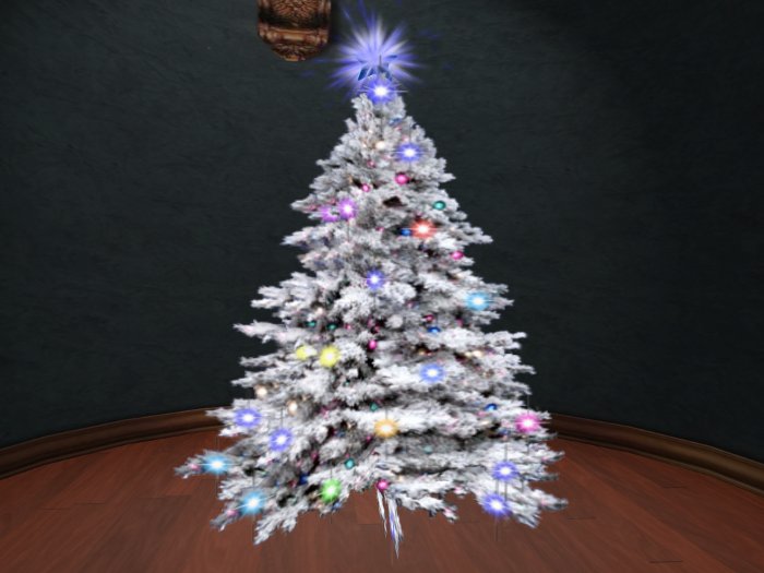 Christmas Tree White w/ Snow