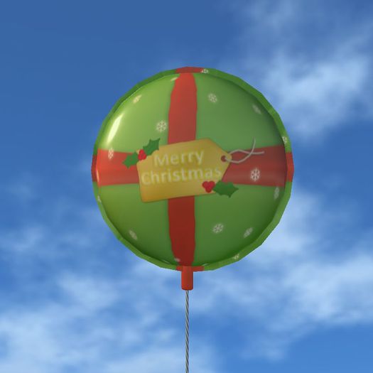 XC Balloons - Merry Christmas Gift Tag Balloon