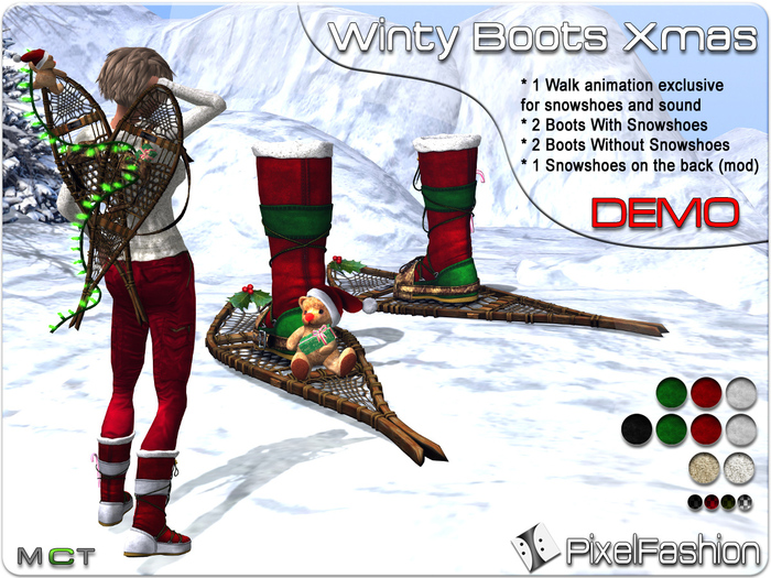 :)(: Winty Boots Xmas DEMO WOMEN (with and without snowshoes )