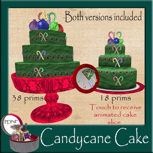 PDN: CANDYCANE CAKE BOXED
