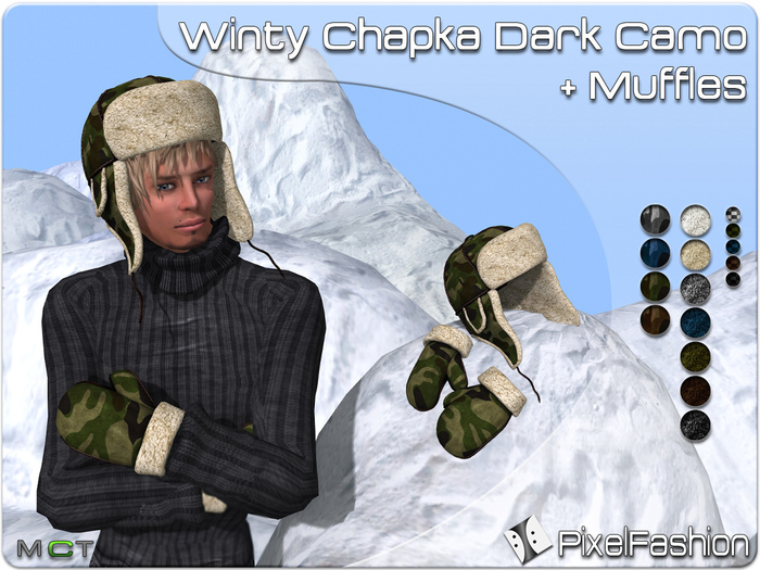 :)(: Winty Chapka Dark Camo MEN 