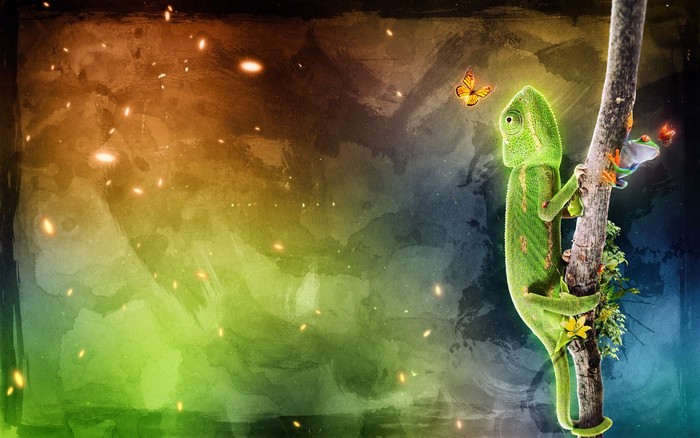 Great poster texture camaleon-1280x800 