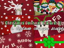 FULL PERM 6 Christmas Doormat Textures 2 Texture Change Script