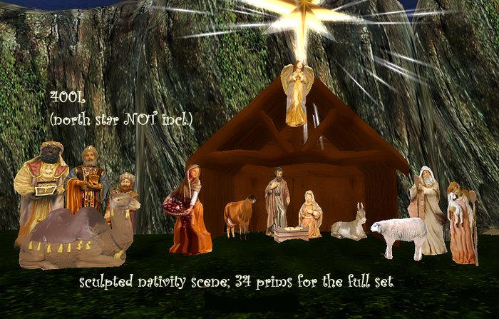 [HW] Nativity Set; 34 prims 