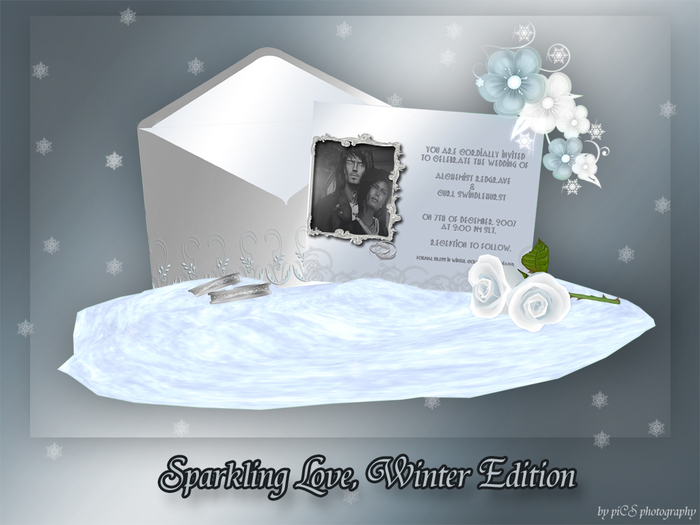 Wedding Invitation "Sparkling Love-winter edition"