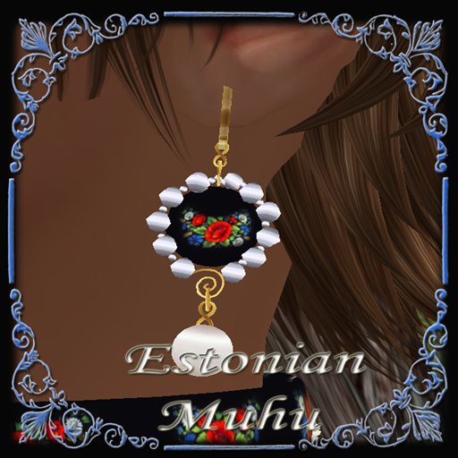 Estonian Muhu earrings by Mammu