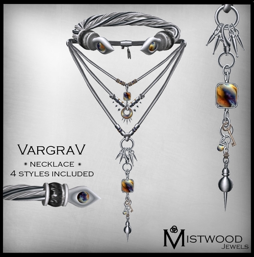 [Mistwood Jewels] VargraV Unisex Necklace - Opal