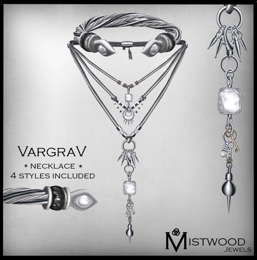 [Mistwood Jewels] VargraV Unisex Necklace - Riverstone