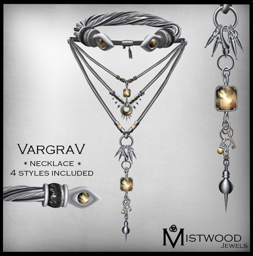 [Mistwood Jewels] VargraV Unisex Necklace - Topaz