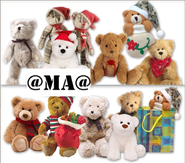 @MA@ TEXTURES bears christmas toy