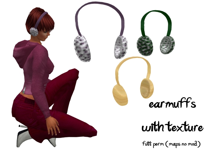 *Diesel Magic* earmuffs sculpted maps with texture