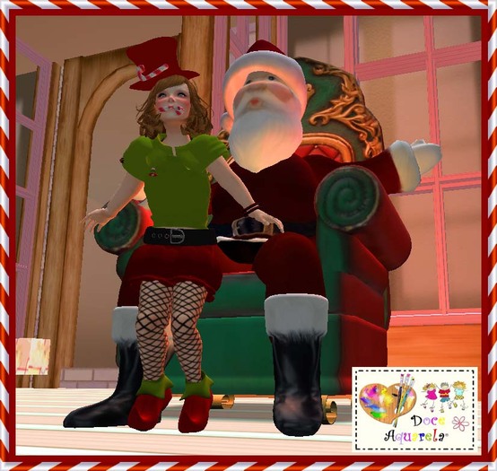{**}DOCE AQUARELA{**}PROMO ElFO GIRL CHRISTMAS KIDS OUTIFT COMPLET PROMO