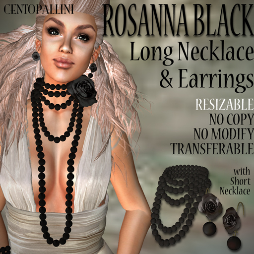 *CentoPallini* ROSANNA [Necklace] Black