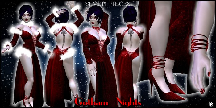 Dare Designs: Gotham Nights - red