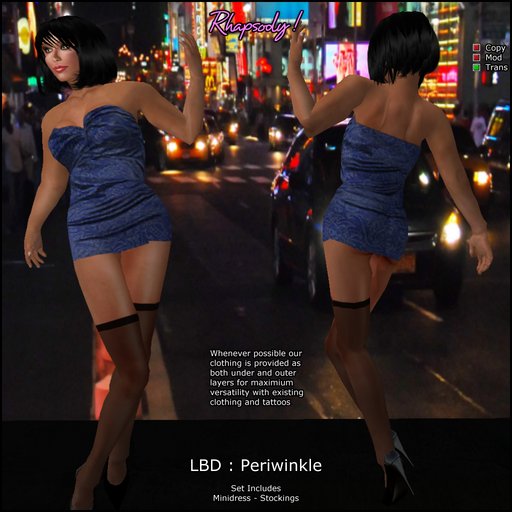 Rhapsody LBD : Periwinkle