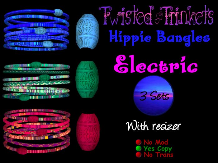 Hippie Bangles  Electric