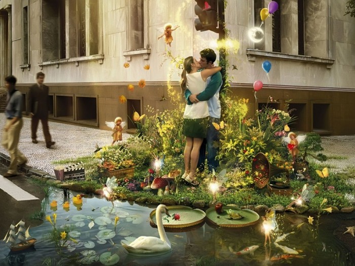 Great poster texture el beso magico-1024x768
