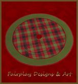 Douglas Plaid Christmas Tree Skirt TRANSFER ONLY