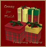 ~FDA~ Crazy for Plaid Gift Boxes (Set of 4 can be Personalized)