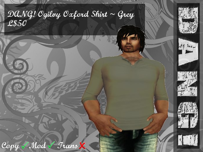 DANG! Ogilvy Oxford Shirt ~ Grey