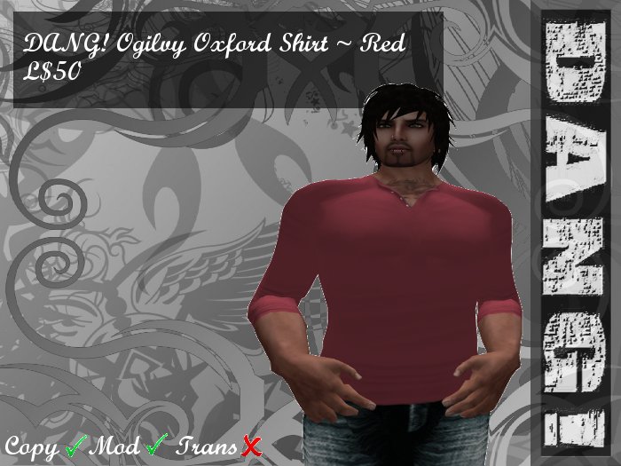 DANG! Ogilvy ~ Oxford Shirt ~ Red