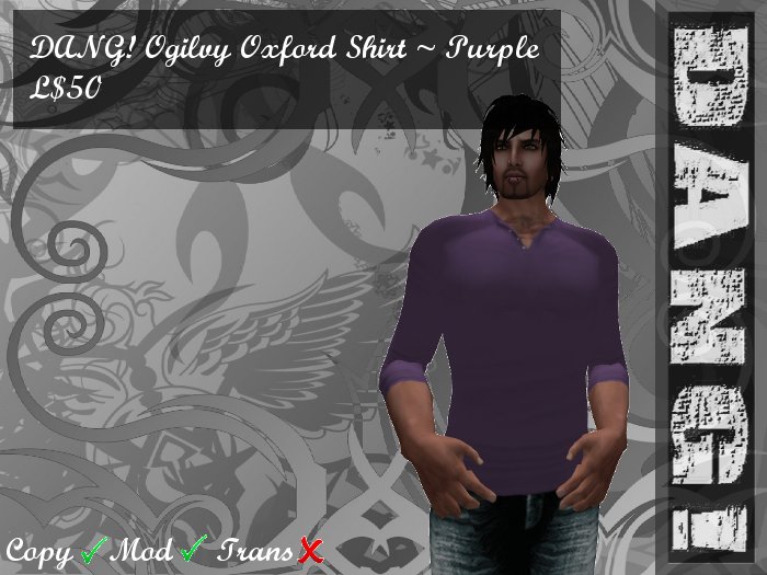 DANG! Ogilvy Oxford Shirt ~ Purple
