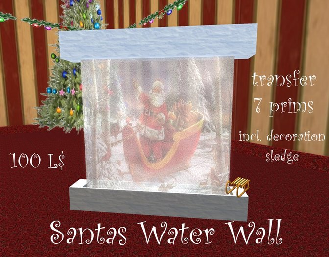 Santa water wall