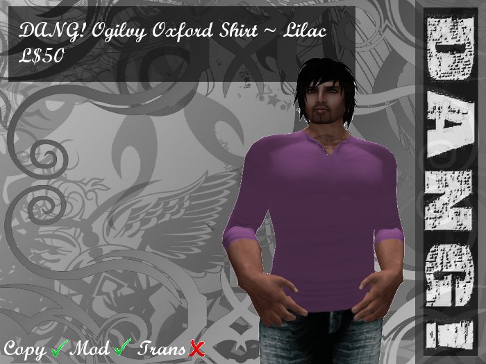 DANG! Ogilvy ~ Oxford Shirt ~ Lilac