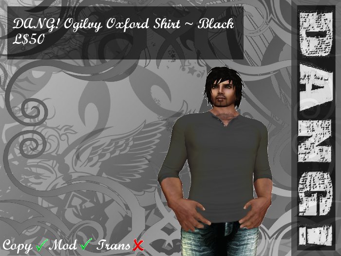 DANG! Ogilvy ~ Oxford Shirt ~ Black