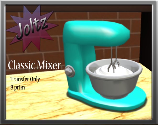~*JOLTZ*~Classic Mixer_Teal