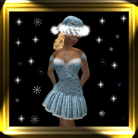 Christmas Satin Blue