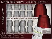 LMC PSD FILES - Fitted Folds VIII - System Skirt folds & Shading