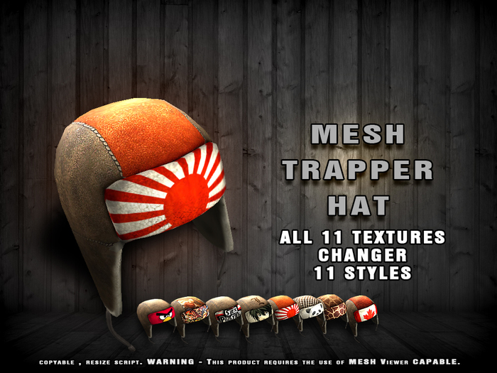 PIXLIGHTS FACTORY TRAPPER HAT complete