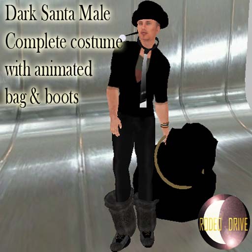 SANTA DARK MALE WITH BAG