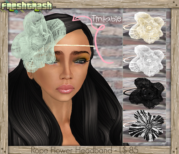 =FT - Rope Flower Headband - Valentine's Day Sale!