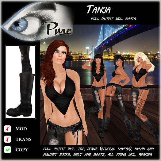 << PURE >> Tanja in Black [inworld price 299L$]