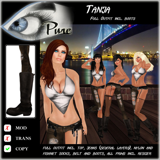 << PURE >> Tanja in White & Brown [inworld price 299L$]