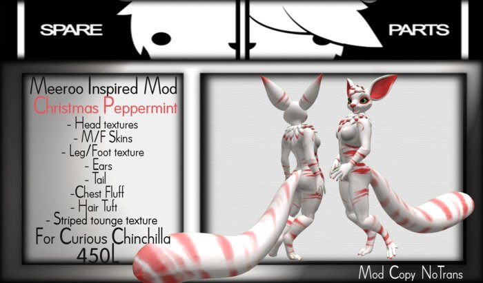 Meeroo inspired mod Christmas Peppermint *Limited Edition*