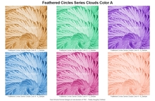 TNC Textures - Feathered Circles Series Clouds Color A