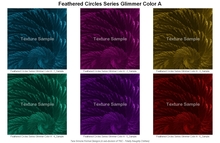 TNC Textures - Feathered Circles Series Glimmer Color A