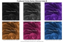 TNC Textures - Feathered Circles Series Glimmer Color B