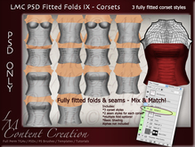 LMC PSD FILES - Fitted Folds IX - Corset Tops