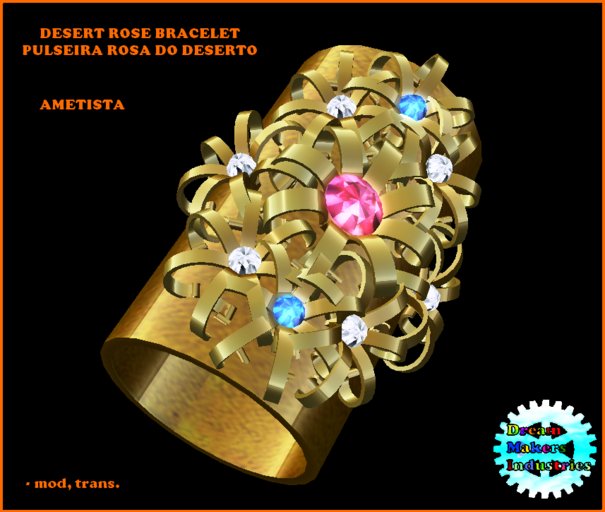 DESERT ROSE BRACELET (Ametista) - Pulseira Rosa do Deserto