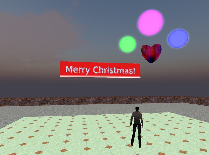 sign static "Merry Christmas" 