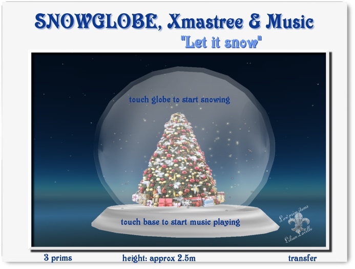 Snowglobe, Christmastree & Music