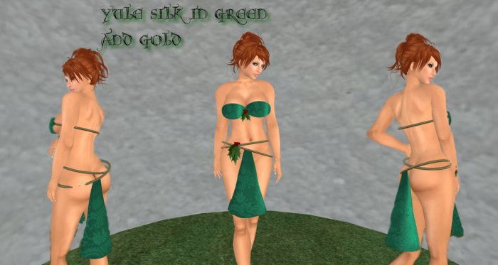 ~MS~Yule Silk Green and Gold