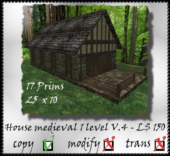 Lamor - Box House Medieval 1 level,  Version 4