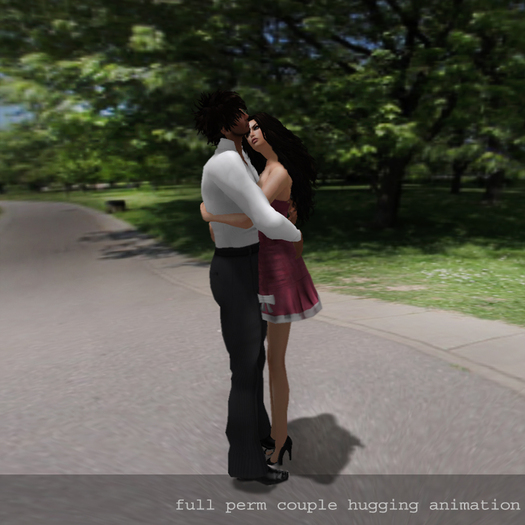Full Perm Couple Hugging Animation