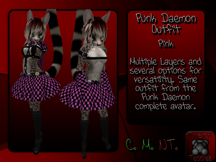{T.t} Punk Daemon Outfit - Pink